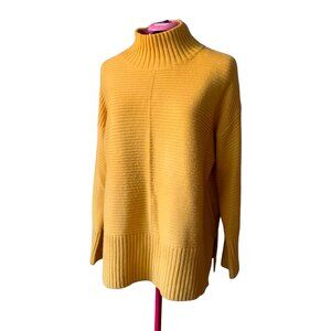TWIK - Mustard yellow knit mock-neck sweater - Large